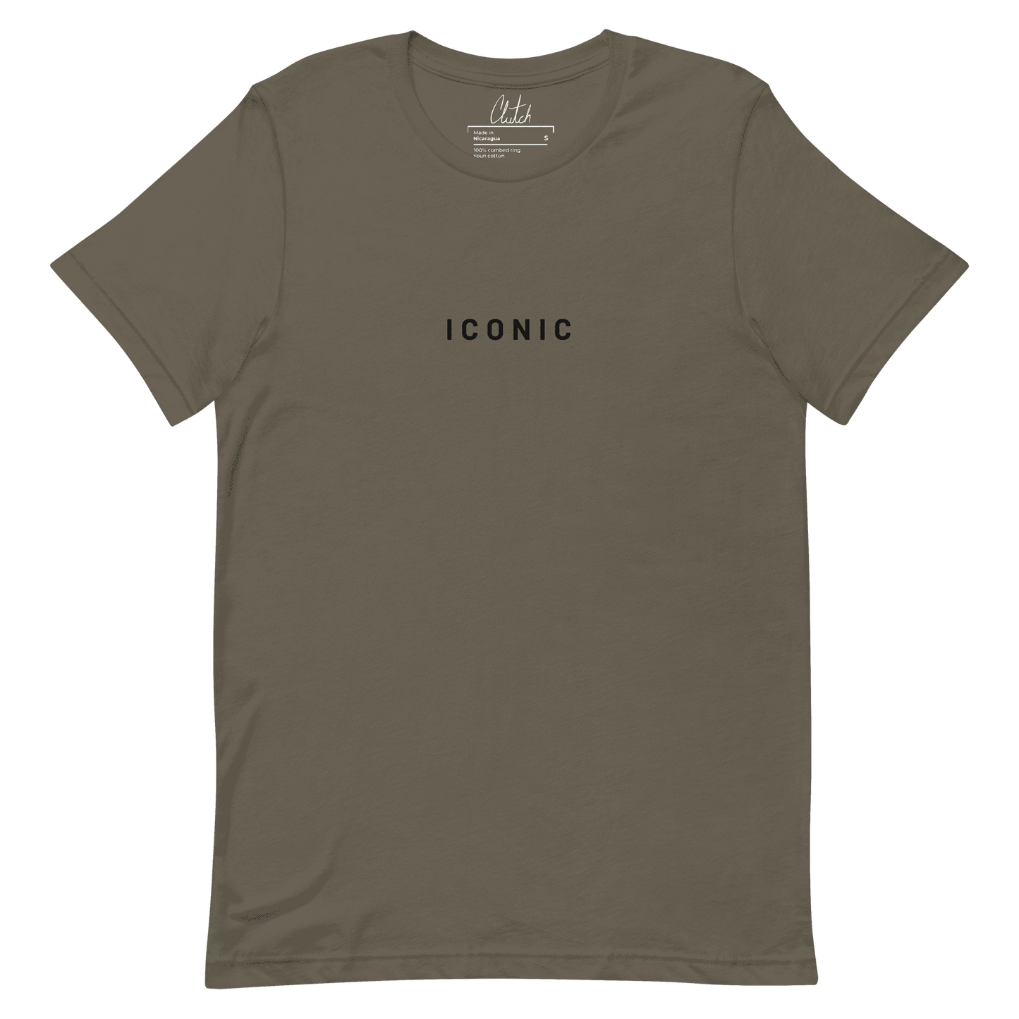 ICONIC | Back Print Light Weight Cotton T-shirt - Clutch -