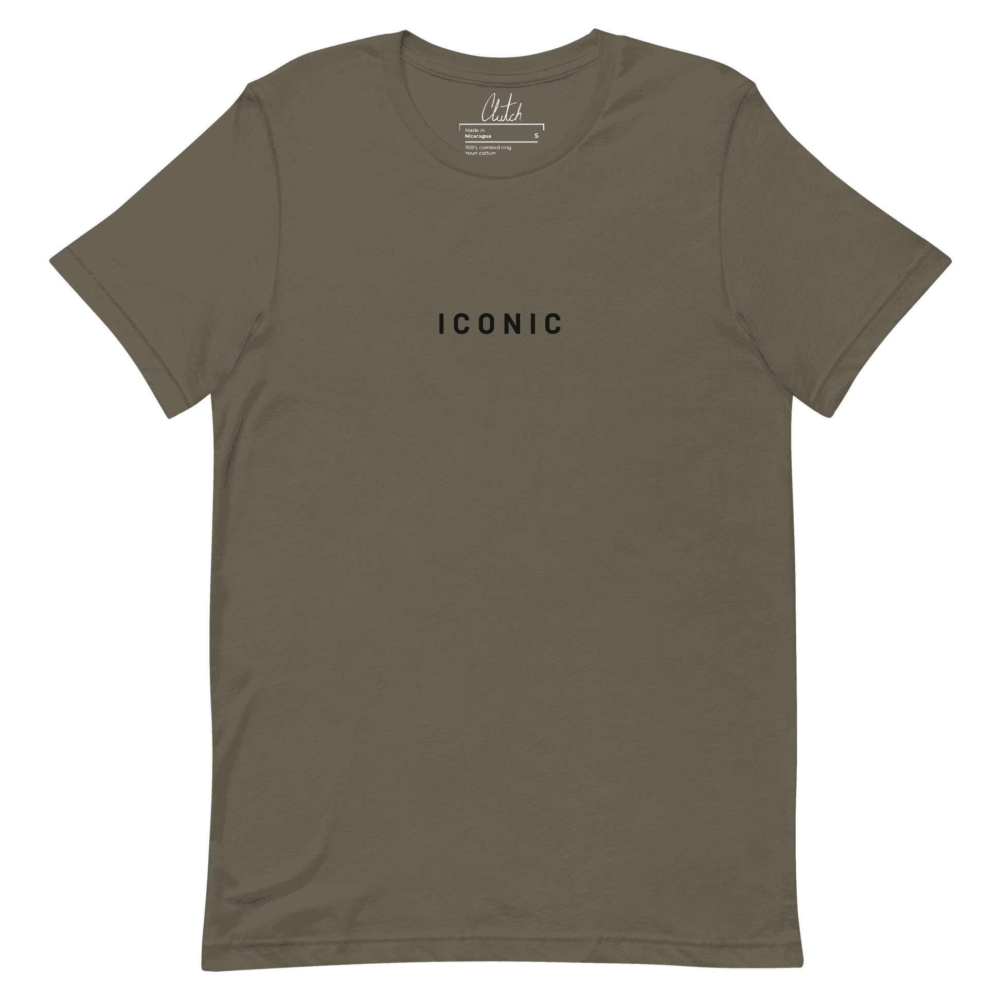 ICONIC | Back Print Light Weight Cotton T-shirt - Clutch -