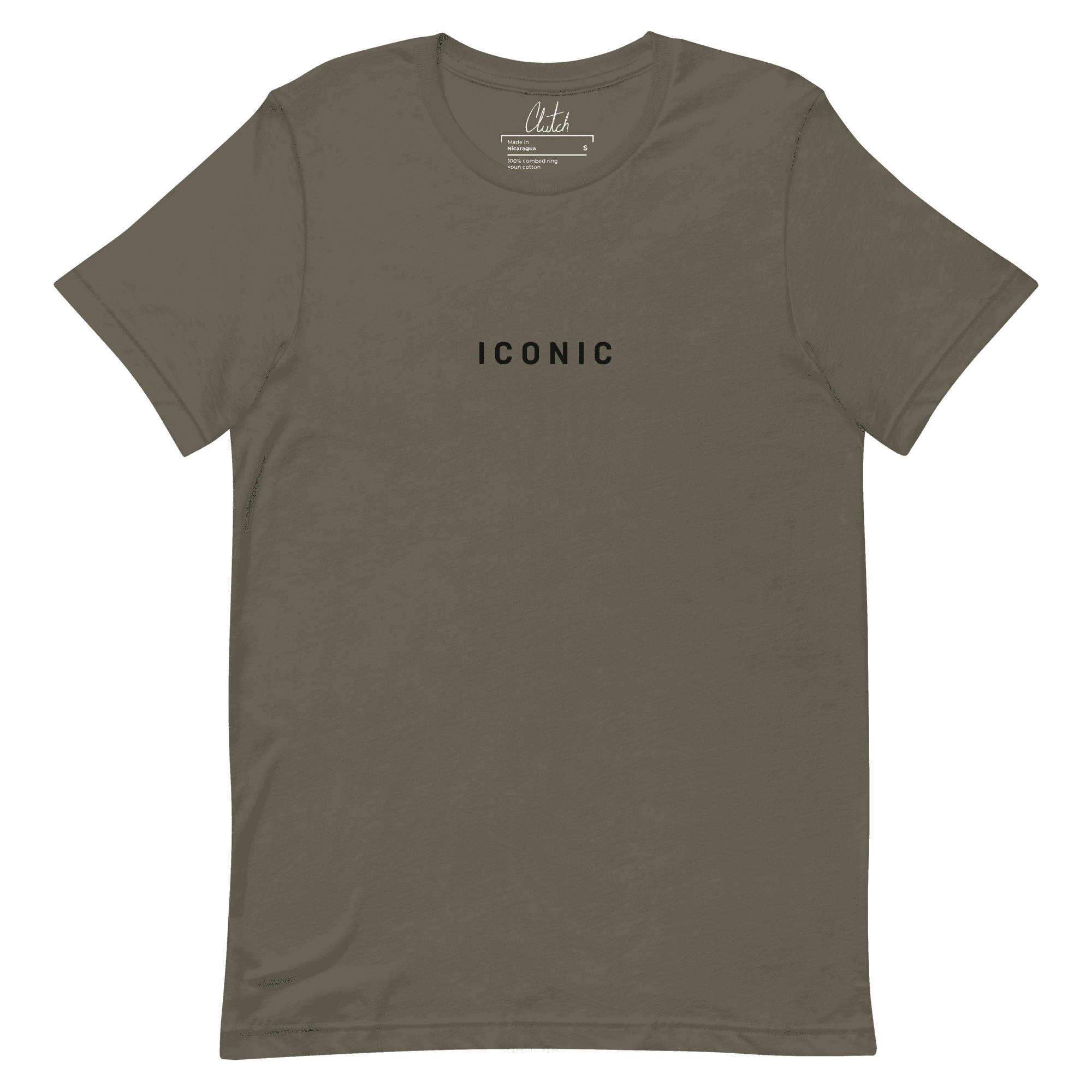 ICONIC | Back Print Light Weight Cotton T-shirt - Clutch -