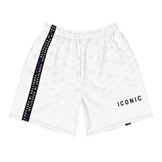 ICONIC | Men's Performance Shorts - White - Clutch -