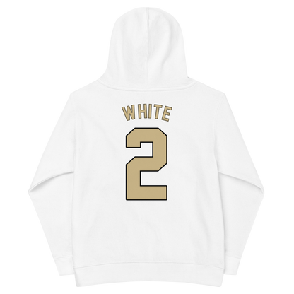 Trace White | Jersey Style Youth Hoodie