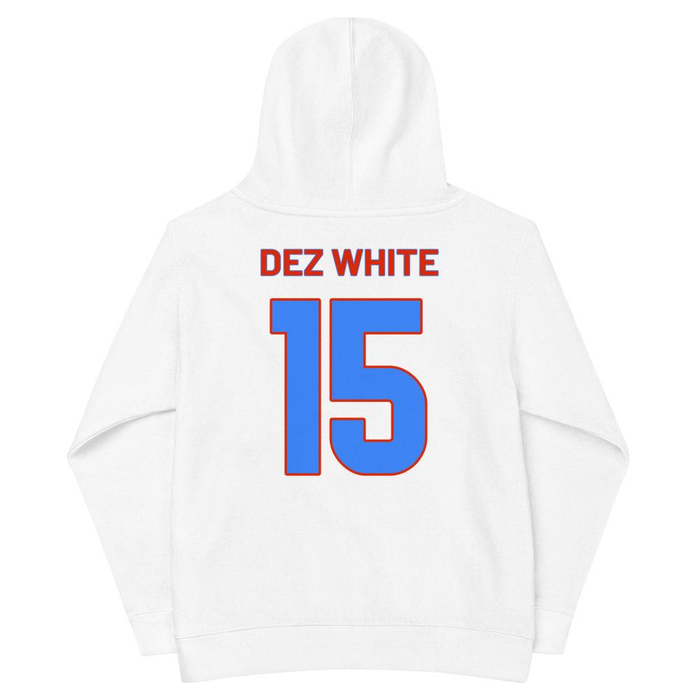 Dezman White | Jersey Style Youth Hoodie
