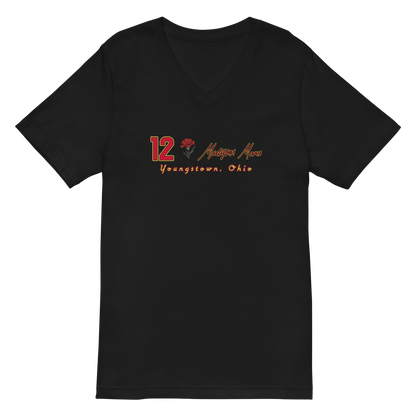 Madyson Marx| Mural & Patch V-neck T-shirt - Clutch -