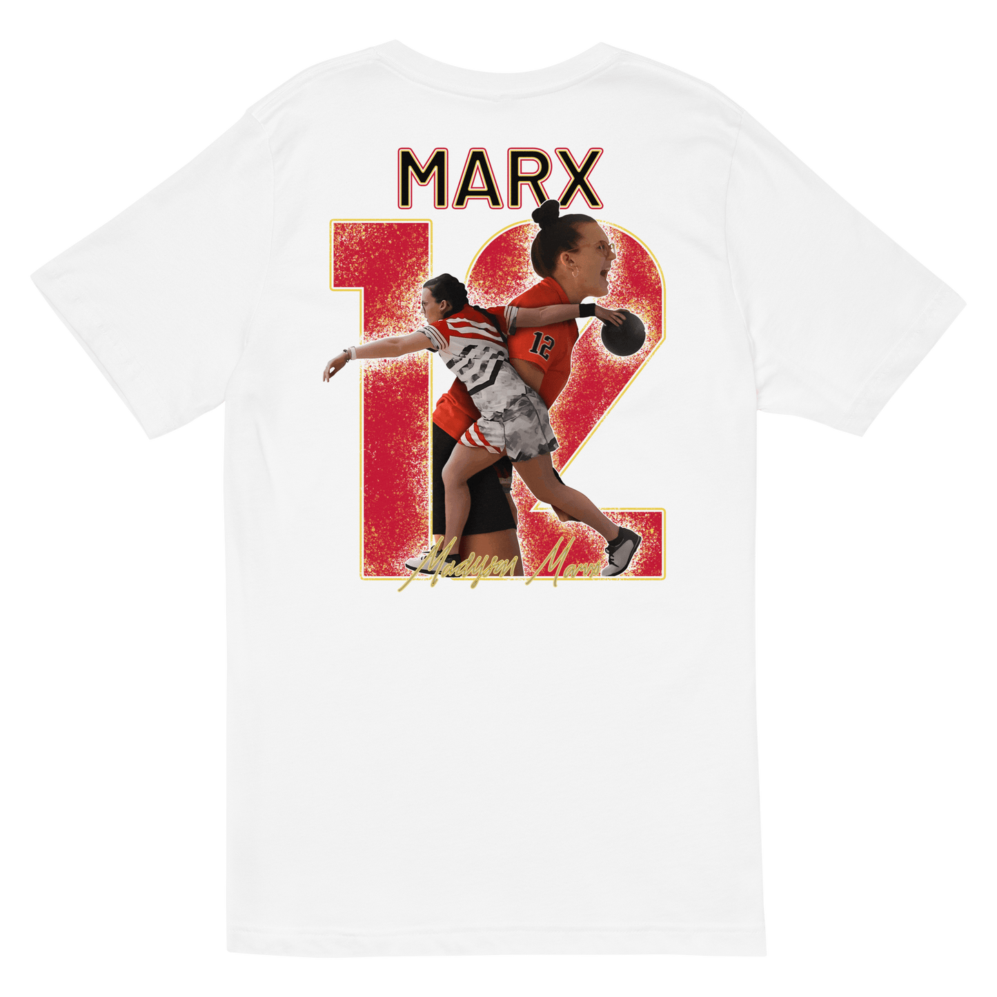 Madyson Marx| Mural & Patch V-neck T-shirt - Clutch -