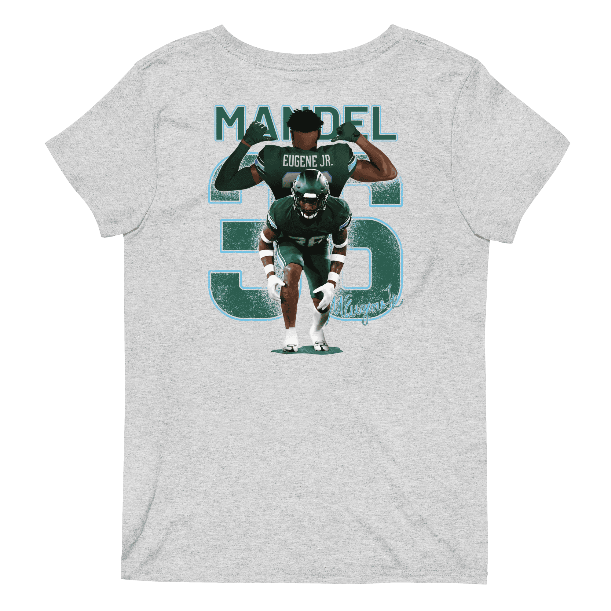 Mandel Eugene Jr. | Mural & Patch V-neck T-shirt - Clutch -