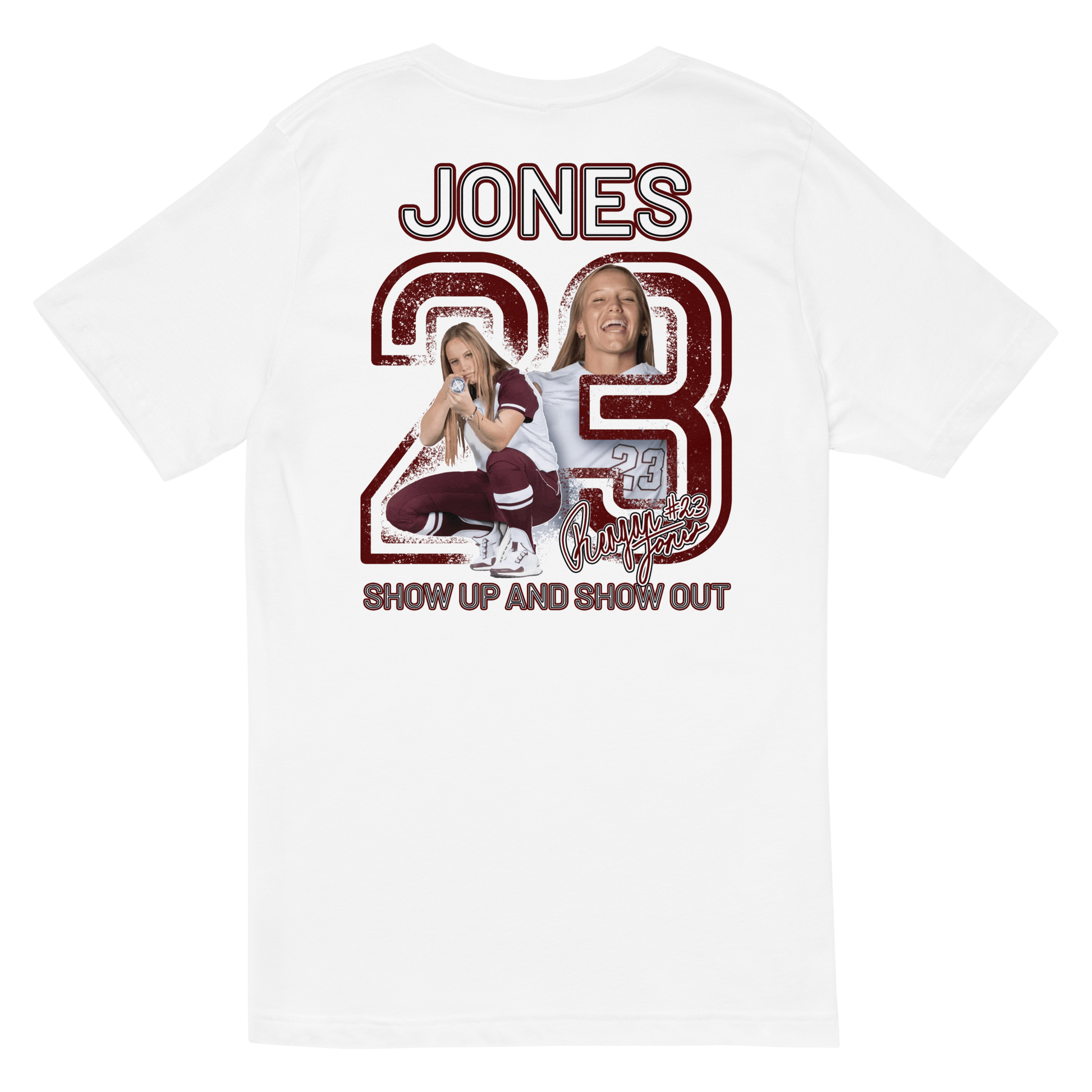 Reagan Jones | Mural & Patch V-neck T-shirt - Clutch -