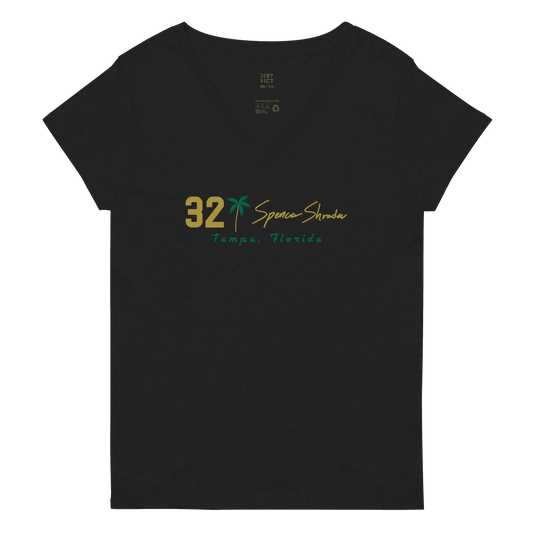 Spencer Shrader | Mural & Player Patch V-neck T-shirt - Clutch - Clothing