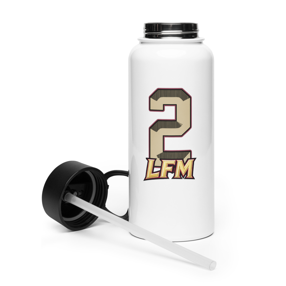 Trace White | Jersey Style Stainless Steel Water Bottle