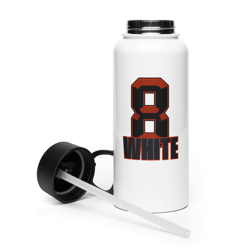 Triston White | Jersey Style Stainless Steel Water Bottle