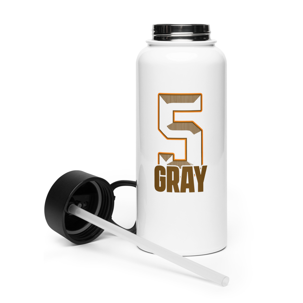 X’Zavion Gray | Jersey Style Stainless Steel Water Bottle