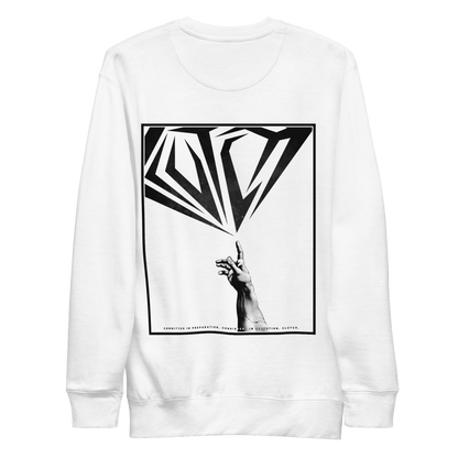 Touch Greatness | Back Print Crewneck Sweatshirt - Clutch -