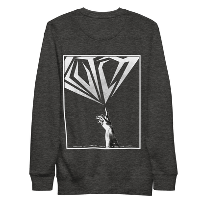 Touch Greatness | Back Print Crewneck Sweatshirt - Clutch -