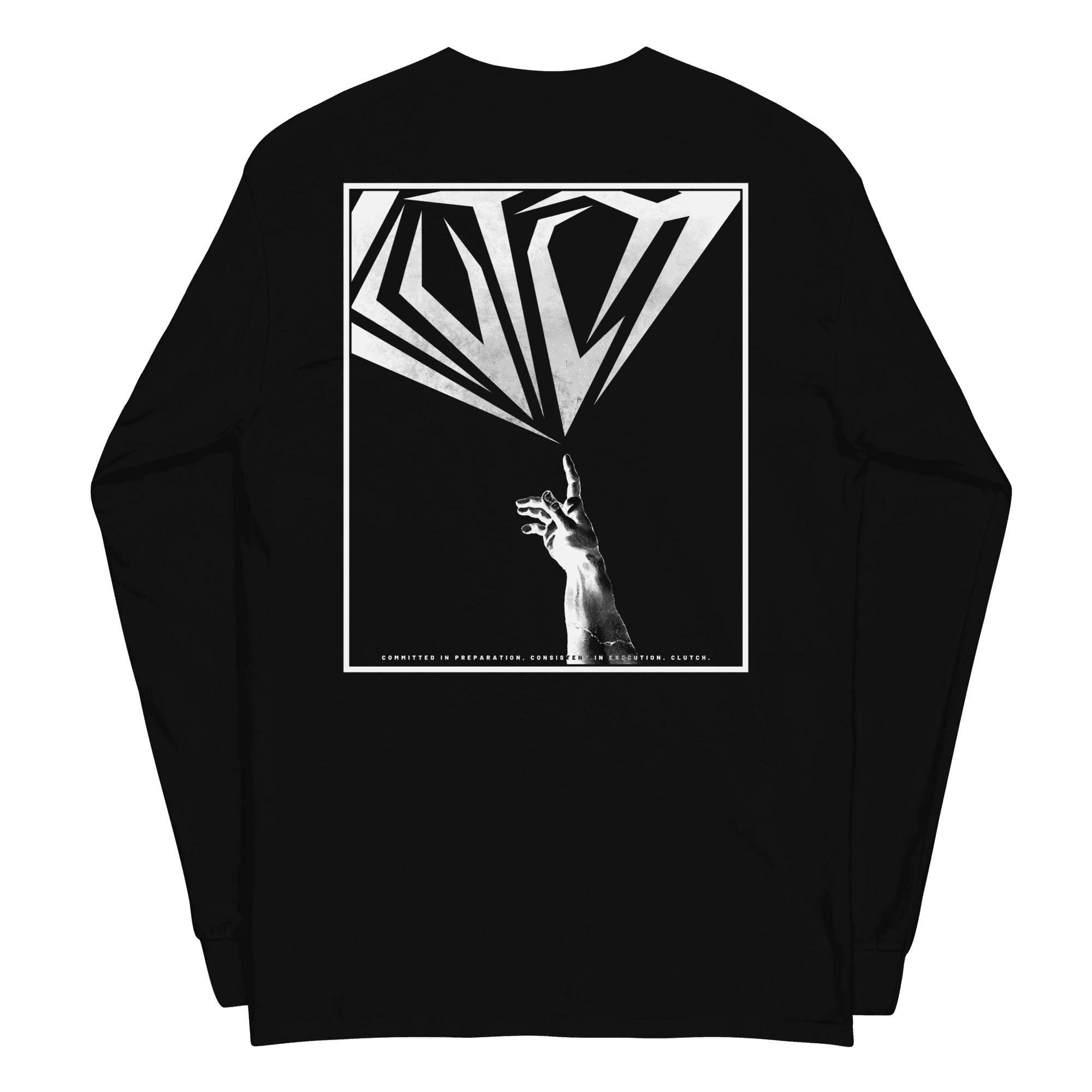Touch Greatness | Back Print Long Sleeve Shirt - Clutch -