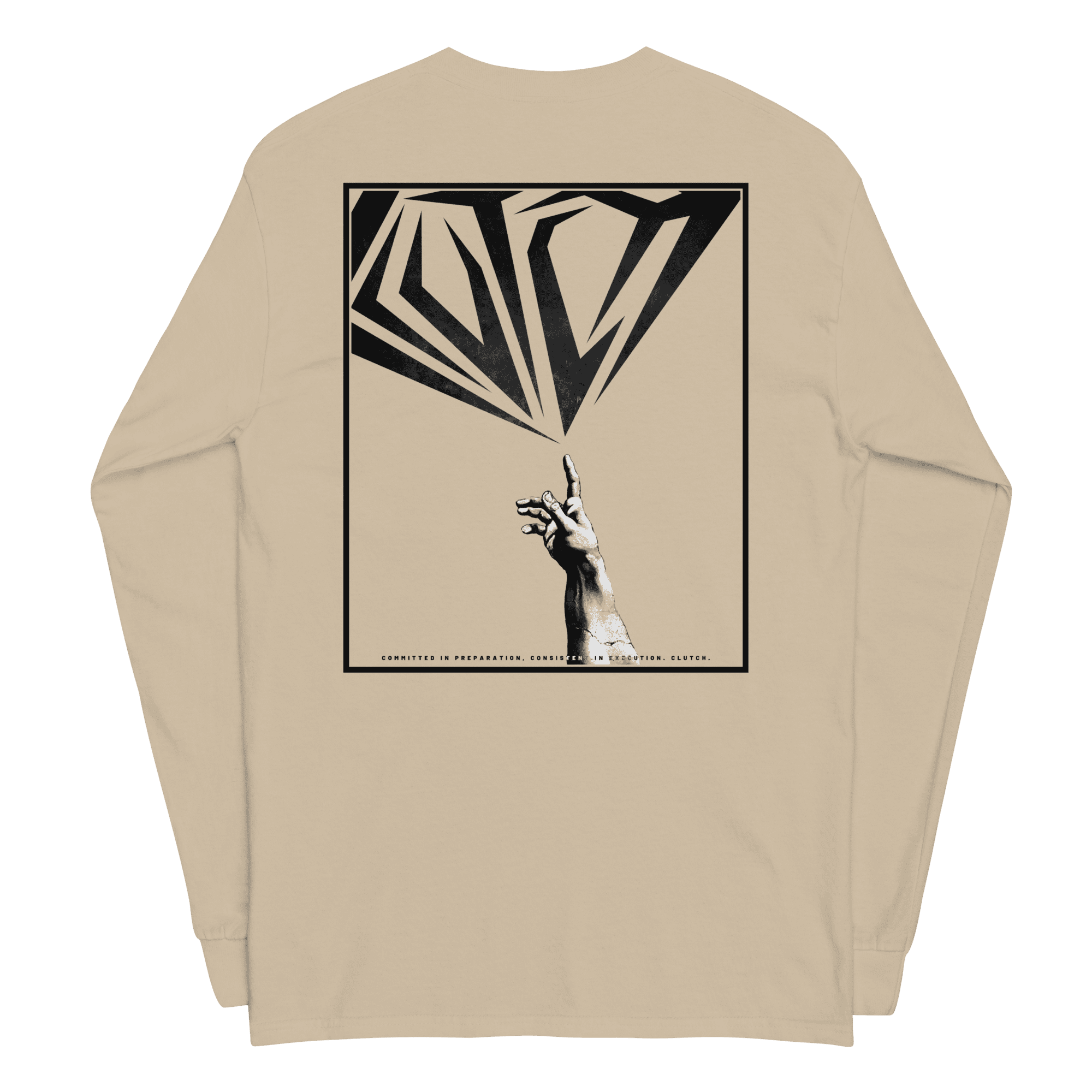 Touch Greatness | Back Print Long Sleeve Shirt - Clutch -