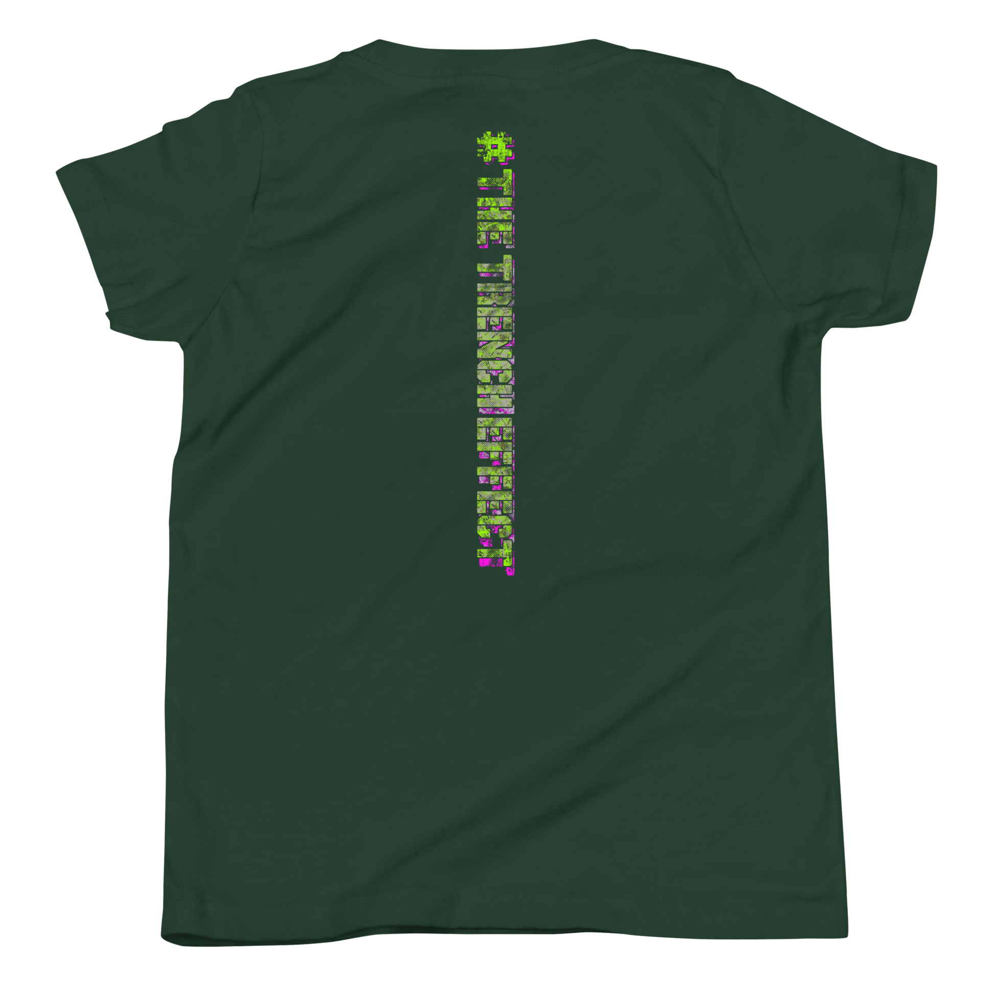 Trench | Green Glitch Youth T-shirt - Clutch -