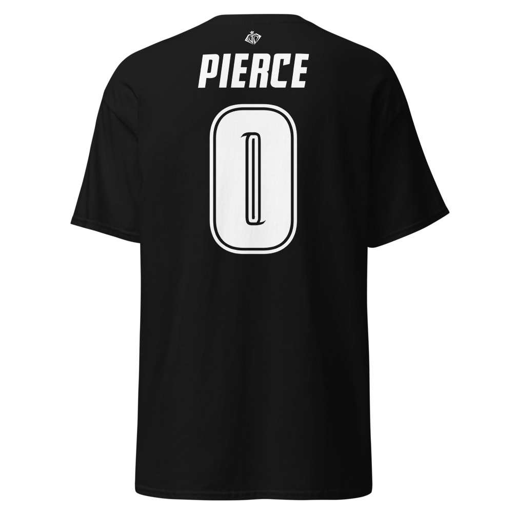 Karhys Pierce | Black & White Jersey-Style Shirt