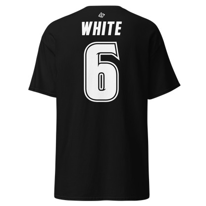 Sarah White | Black & White Jersey-Style Shirt