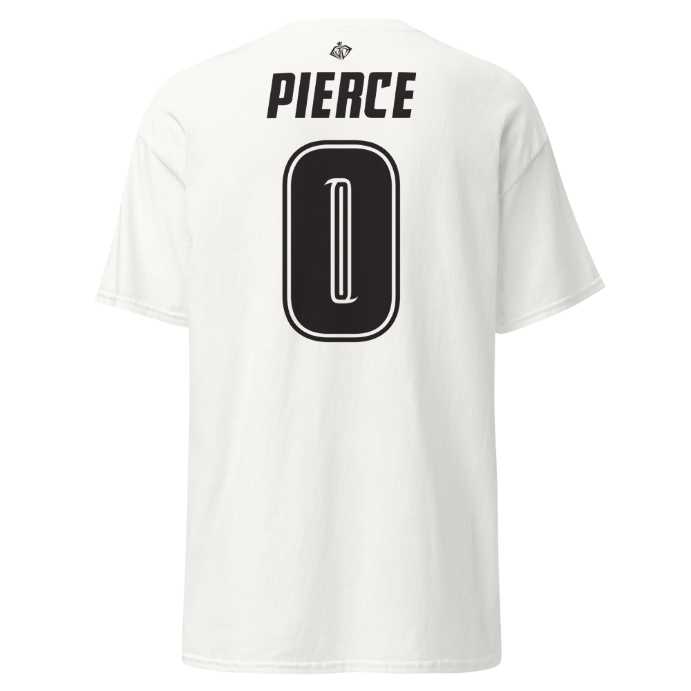 Karhys Pierce | Black & White Jersey-Style Shirt