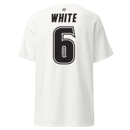 Sarah White | Black & White Jersey-Style Shirt