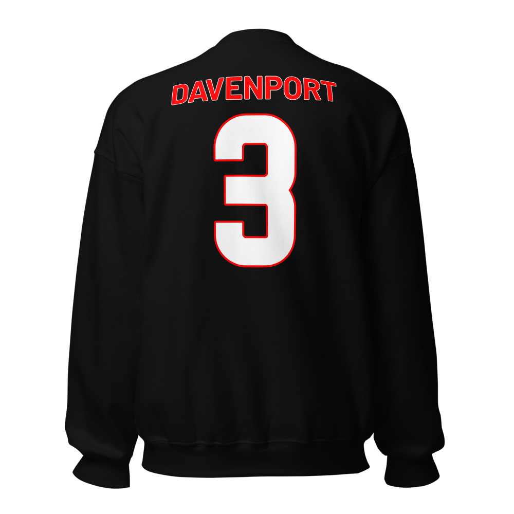 Dshaun Davenport | Jersey Style Crewneck Sweatshirt
