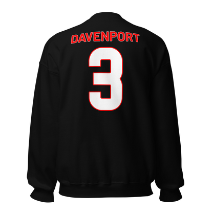 Dshaun Davenport | Jersey Style Crewneck Sweatshirt