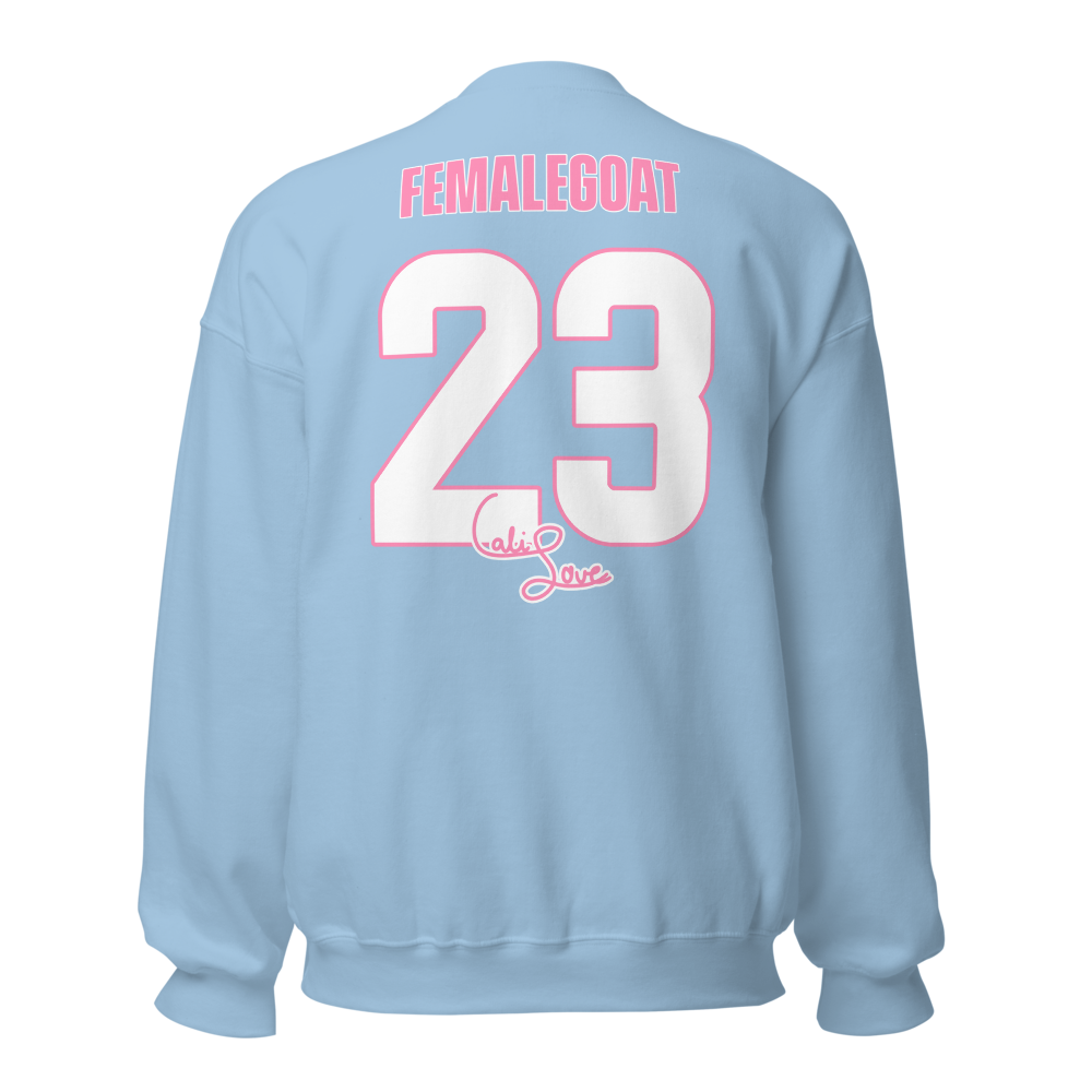 Cali Davis | Jersey Style Crewneck Sweatshirt