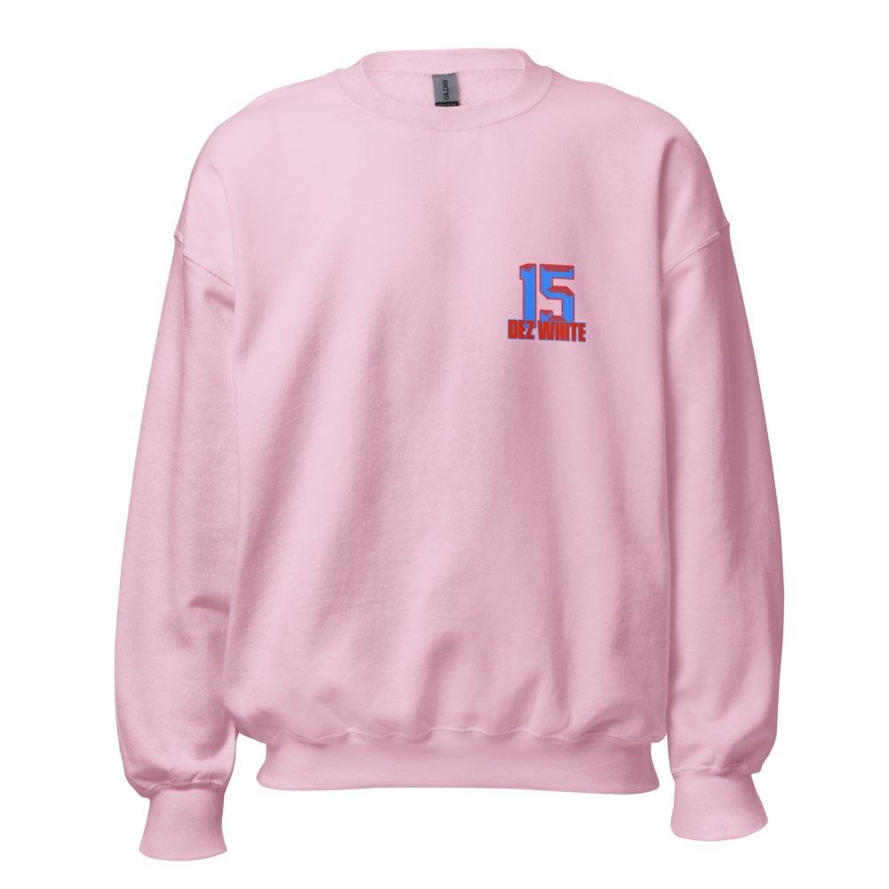 Dezman White | Jersey Style Crewneck Sweatshirt