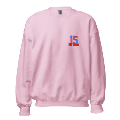 Dezman White | Jersey Style Crewneck Sweatshirt