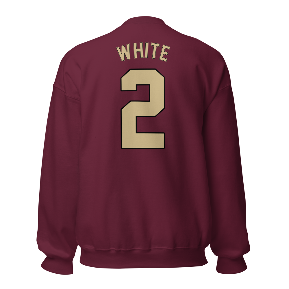 Trace White | Jersey Style Crewneck Sweatshirt