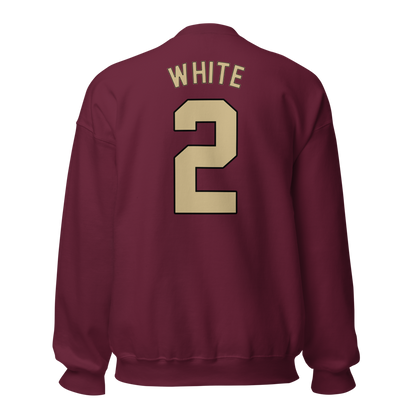 Trace White | Jersey Style Crewneck Sweatshirt