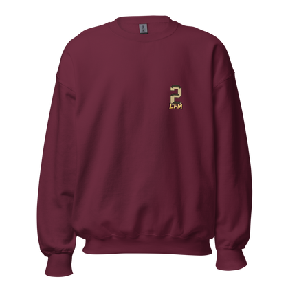 Trace White | Jersey Style Crewneck Sweatshirt