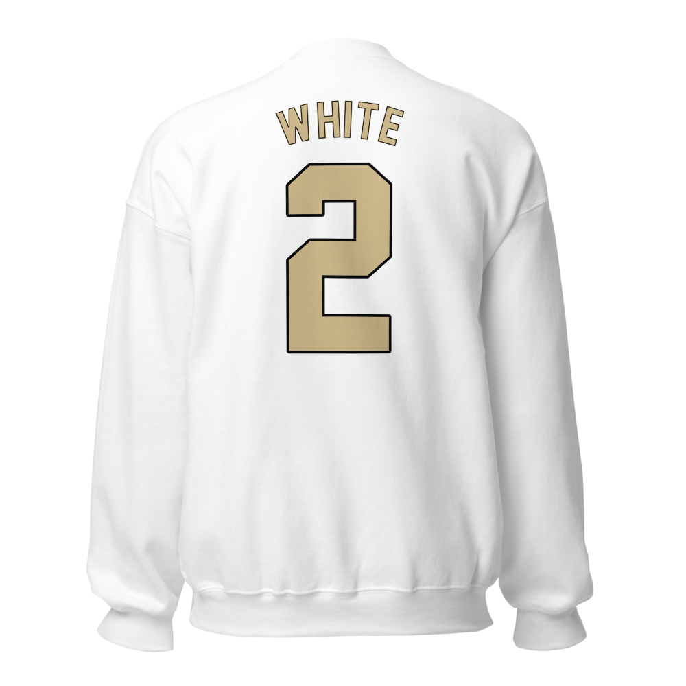 Trace White | Jersey Style Crewneck Sweatshirt