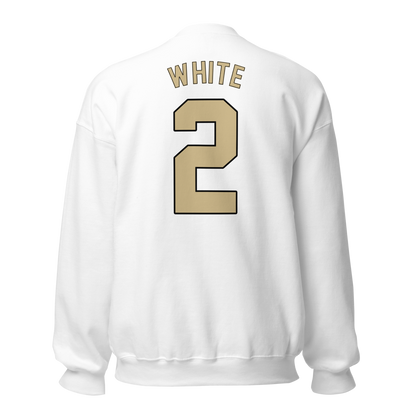 Trace White | Jersey Style Crewneck Sweatshirt