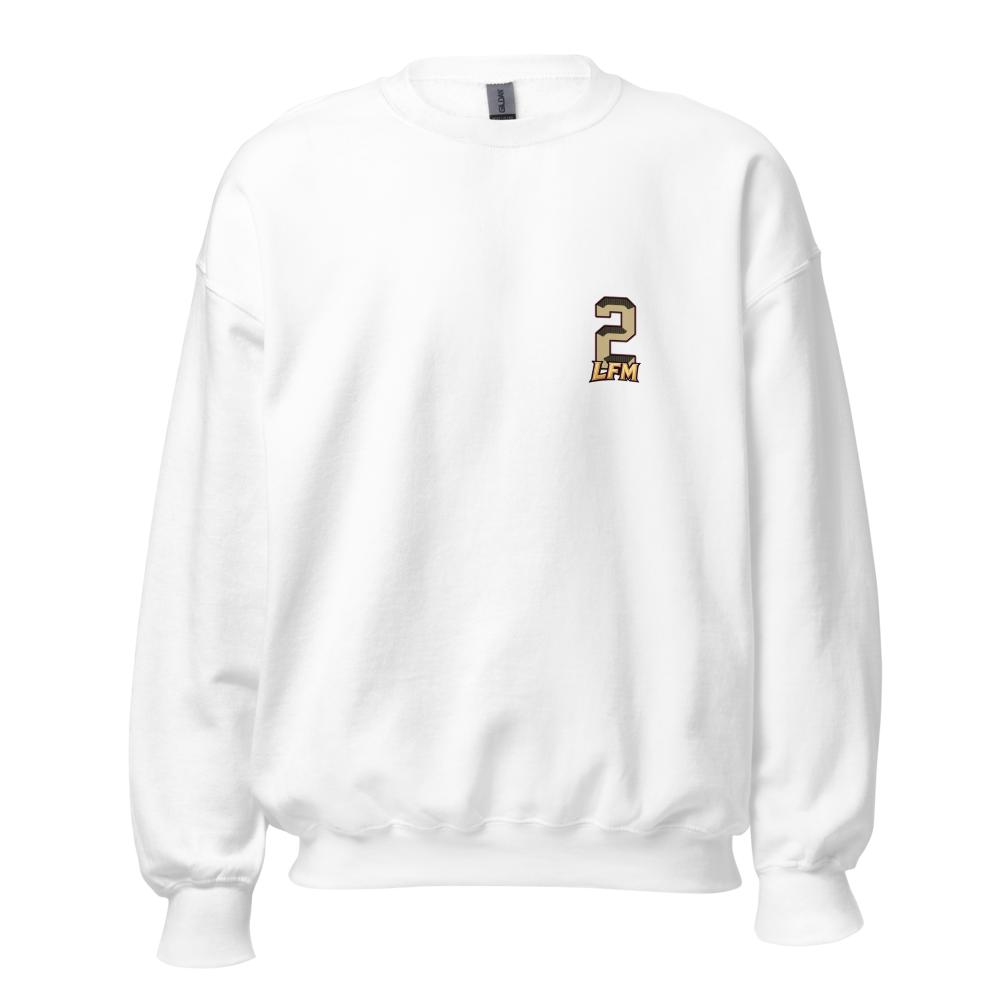 Trace White | Jersey Style Crewneck Sweatshirt