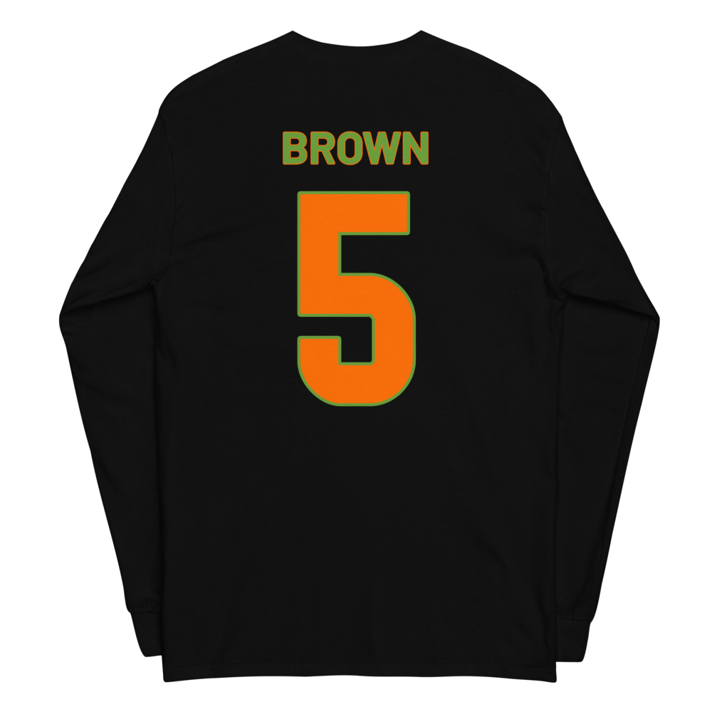Travian Brown | Jersey Style Long Sleeve Shirt
