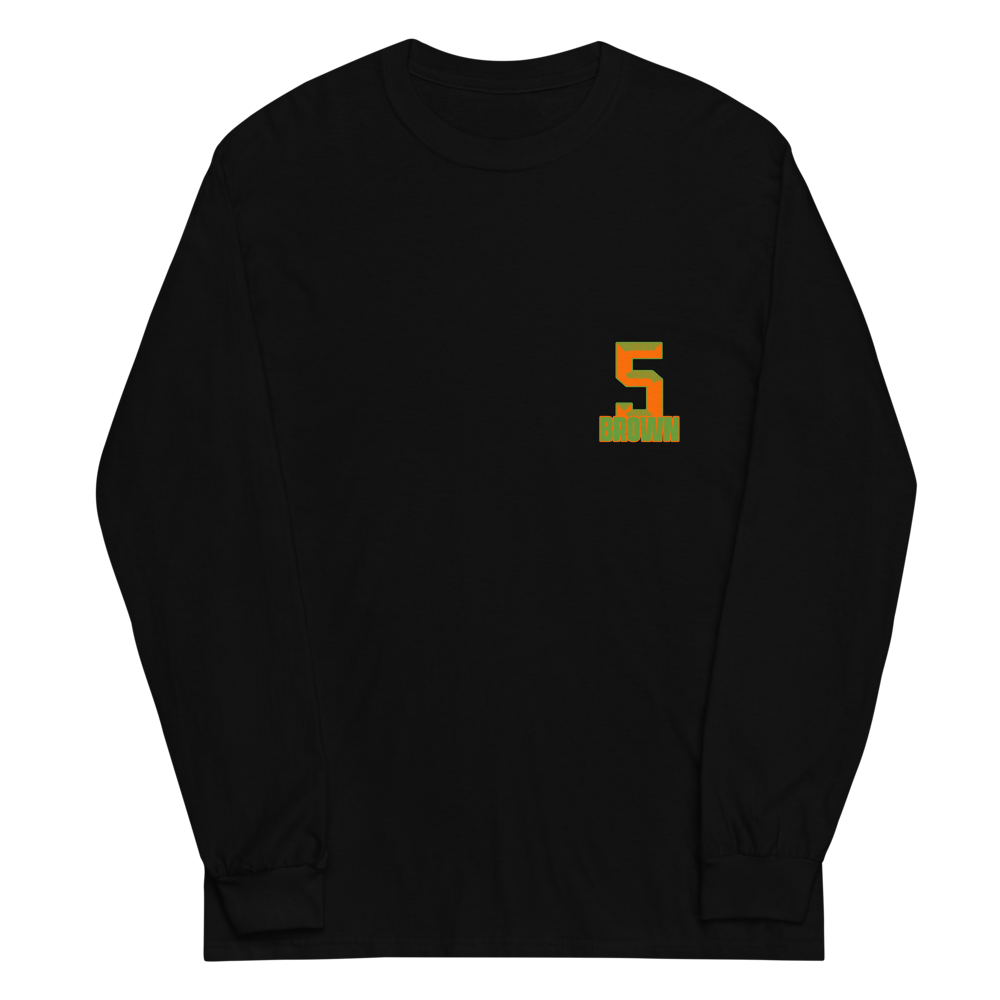 Travian Brown | Jersey Style Long Sleeve Shirt