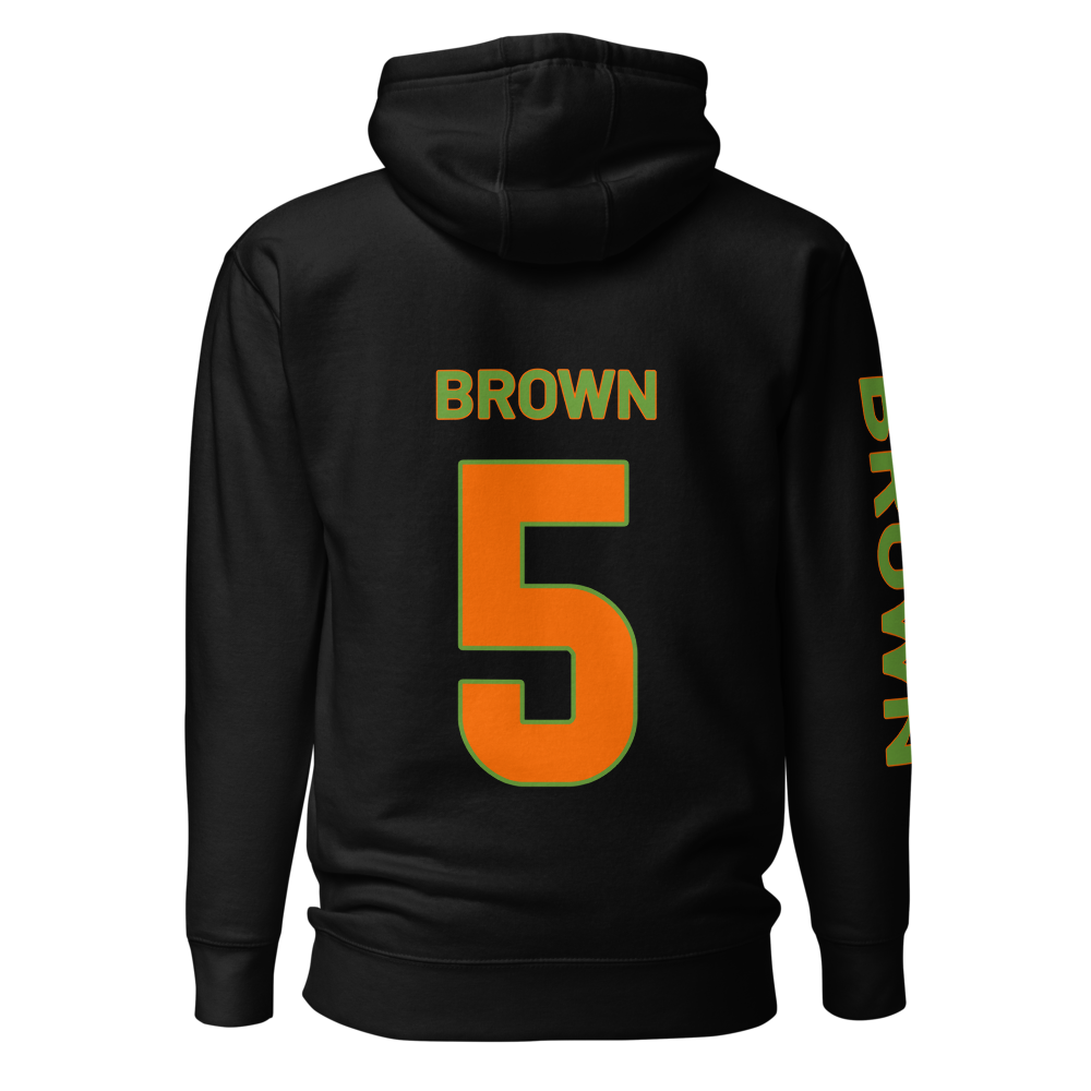 Travian Brown | Jersey Style Hoodie