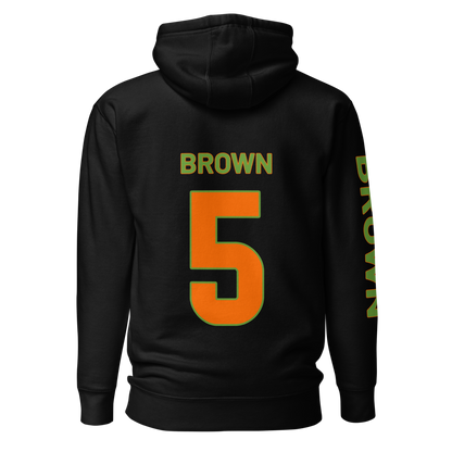 Travian Brown | Jersey Style Hoodie