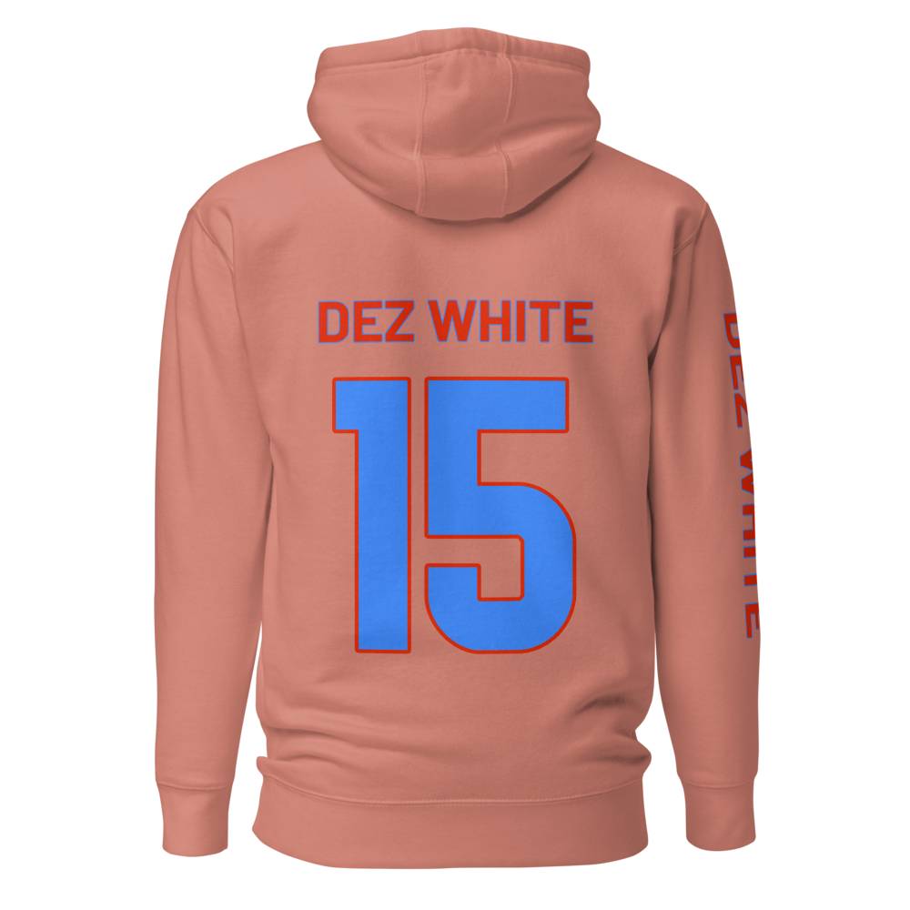 Dezman White | Jersey Style Hoodie