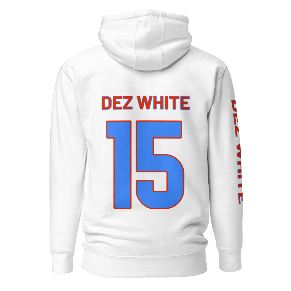 Dezman White | Jersey Style Hoodie