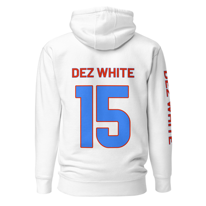 Dezman White | Jersey Style Hoodie