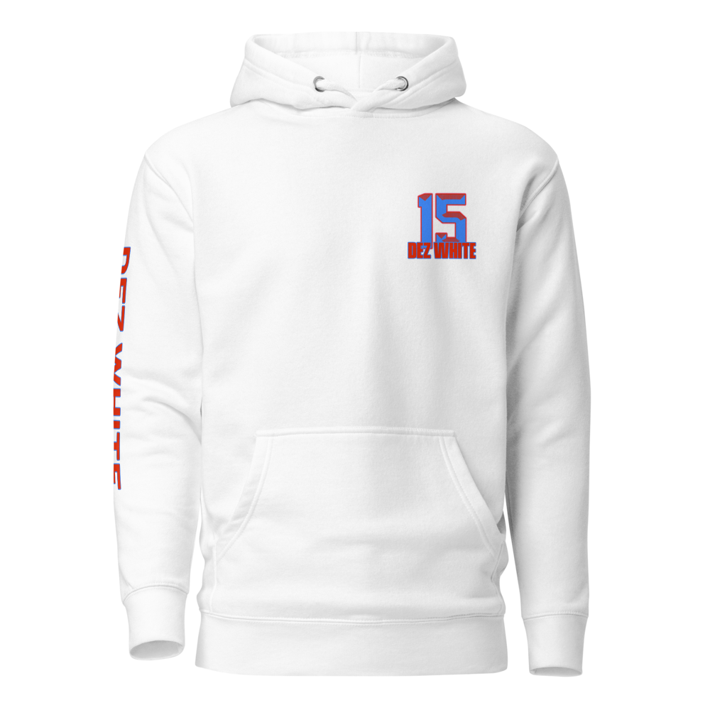 Dezman White | Jersey Style Hoodie