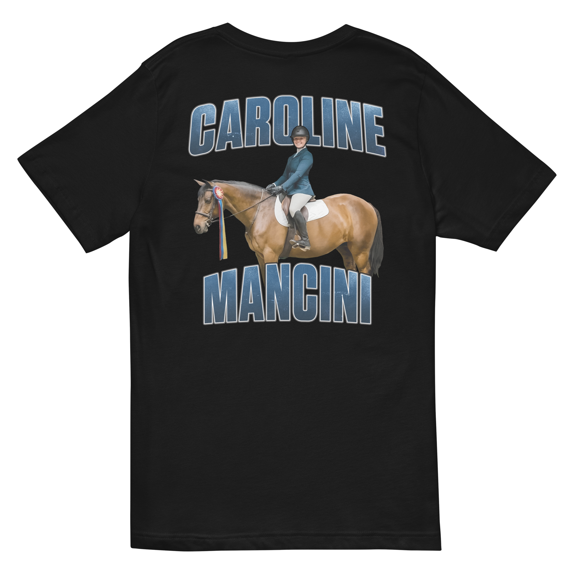 Caroline Mancini | Mural & Patch V-neck T-shirt