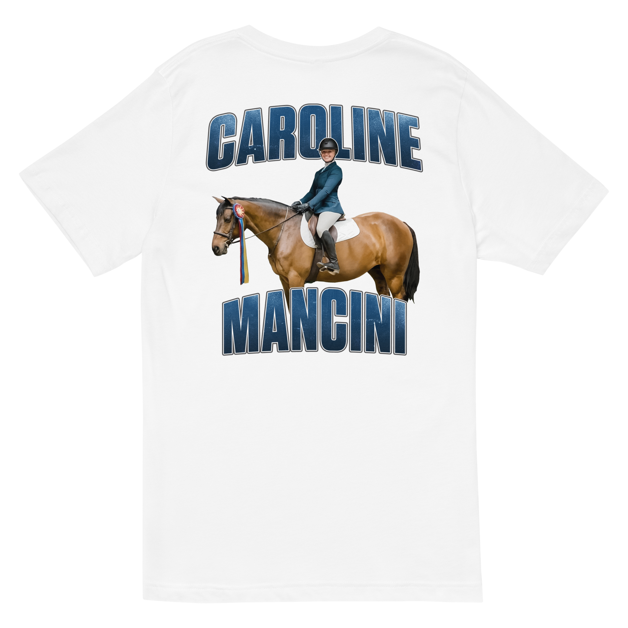 Caroline Mancini | Mural & Patch V-neck T-shirt