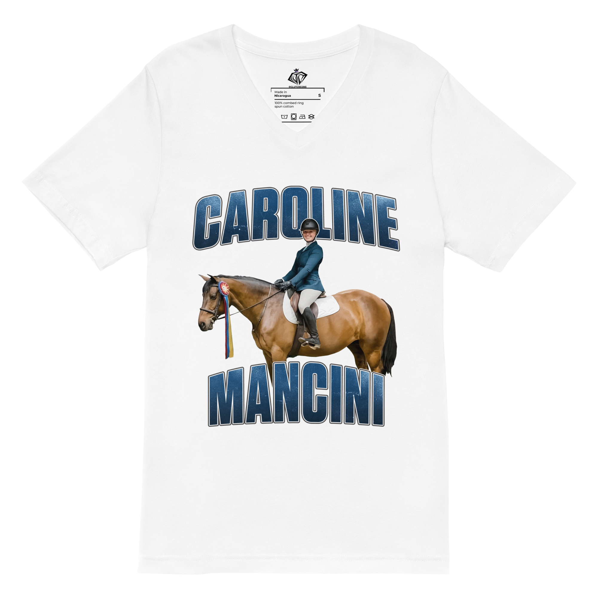 Caroline Mancini | Mural V-neck T-shirt