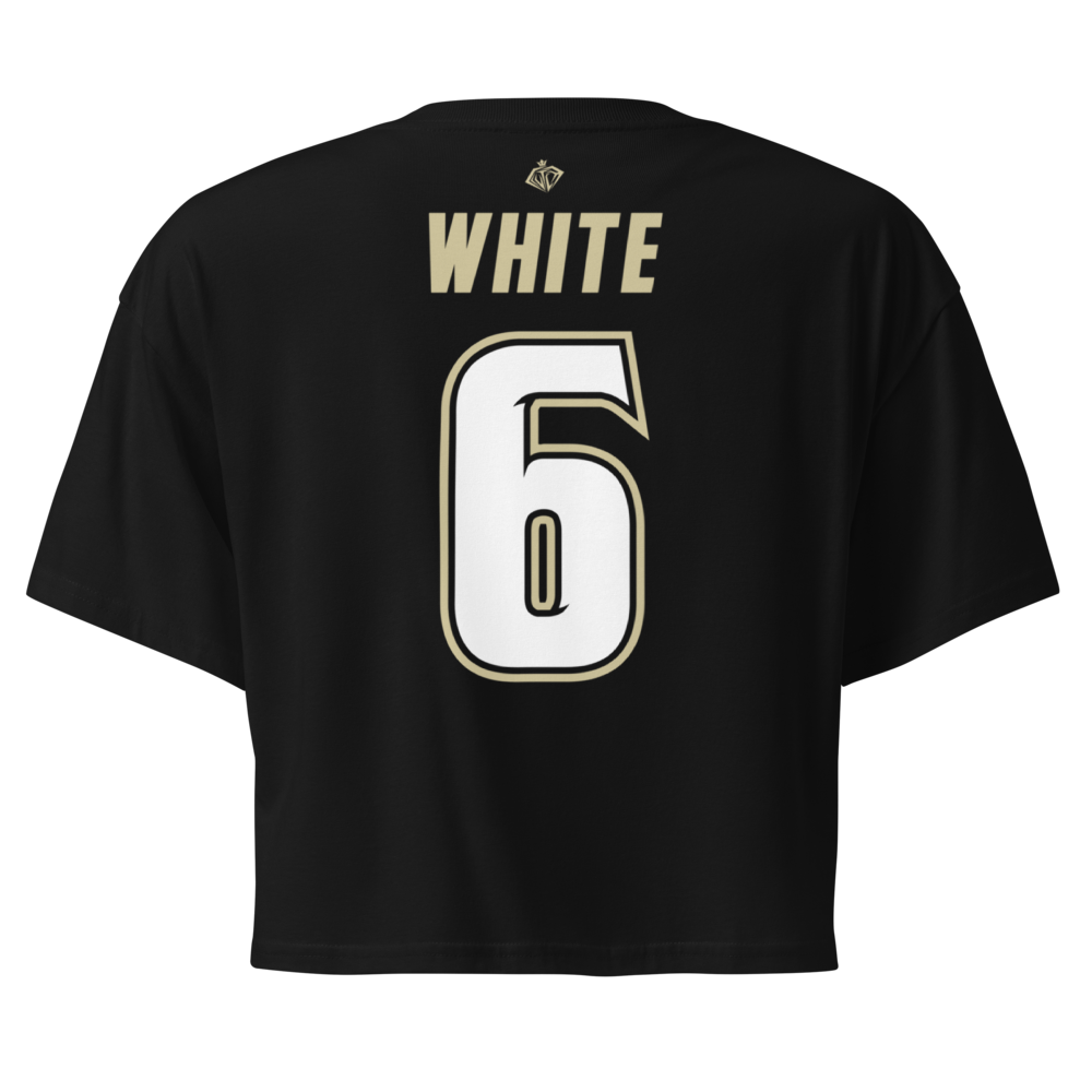 Sarah White | Bulls Front Crop Top