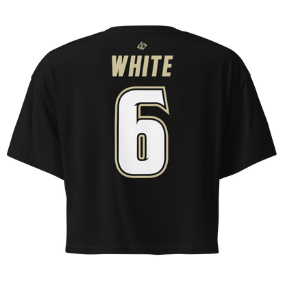 Sarah White | Bulls Front Crop Top