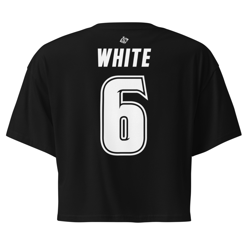 Sarah White | Black & White Crop Top