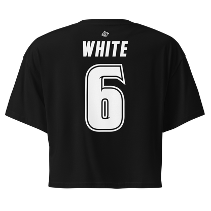 Sarah White | Black & White Crop Top