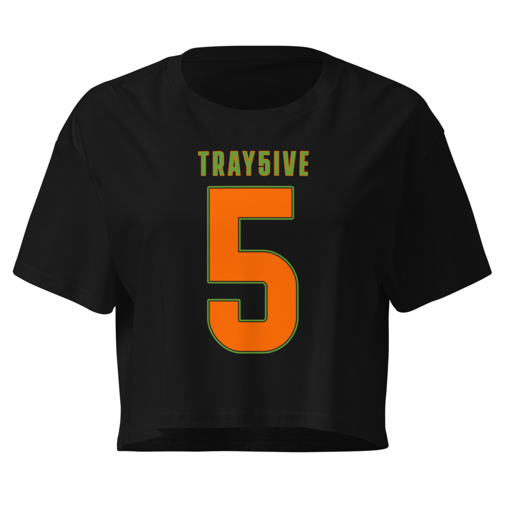 Travian Brown | Jersey Style Crop Top